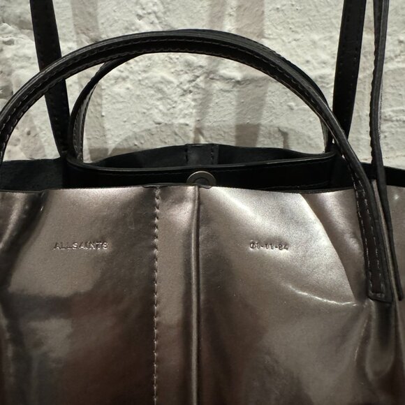All Saints - Odette East West Leather Tote Bag - Picture 5 of 9